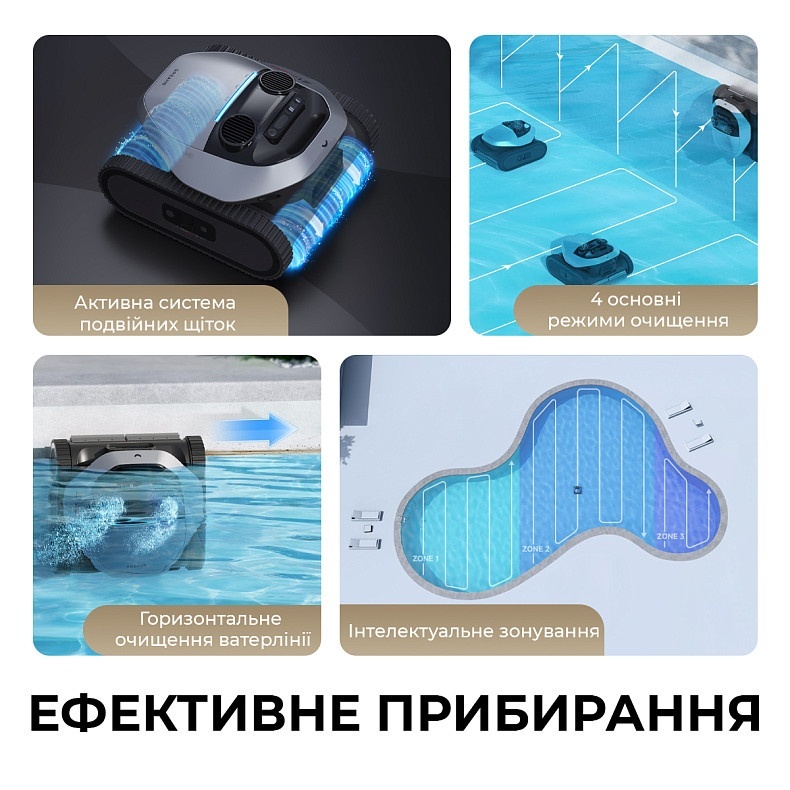 Робот-пилосос для басейну Dreame Z1 ціна, відгуки, характеристики