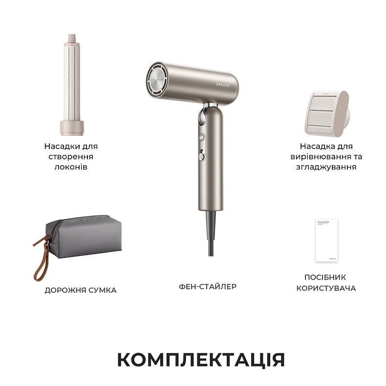 Фен-стайлер Dreame Pocket Titanium AHD51-TI - купить по низкой