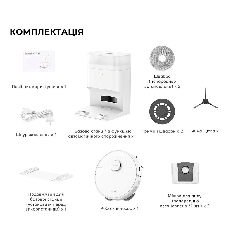 Робот-пылесос моющий Dreame Bot L10s Plus - купить по низкой цене