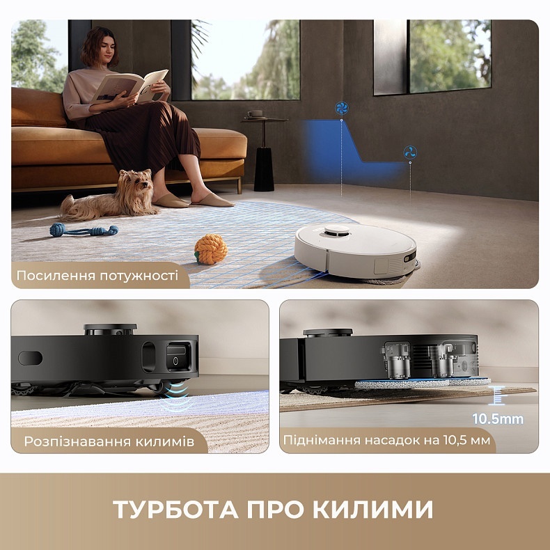 Робот-пылесос моющий Dreame Bot L40 Ultra CE White - купить по