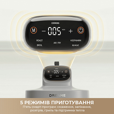 Мультипечь DREAME Tasti PT60 4.5L+2.5L Starlight Gray 