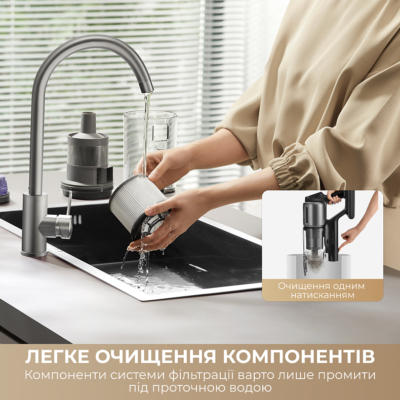 Беспроводной пылесос Dreame Z30 AquaCycle - купить по низкой цене