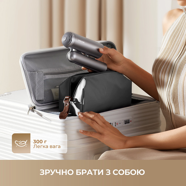 Фен-стайлер Dreame Pocket Grey AHD51-GR ціна, відгуки