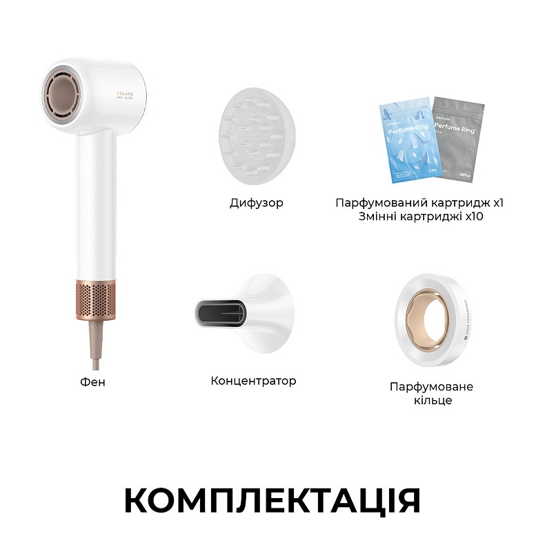 Фен Dreame Glory Mix - White (AHD18-WH) ціна, відгуки