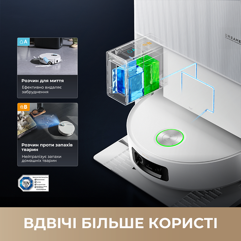 Робот-пылесос моющий Dreame Aqua 10 Ultra Roller Complete White